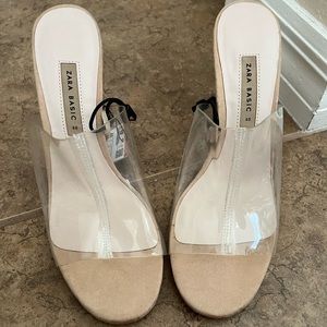Zara Translucent Heels Size 40